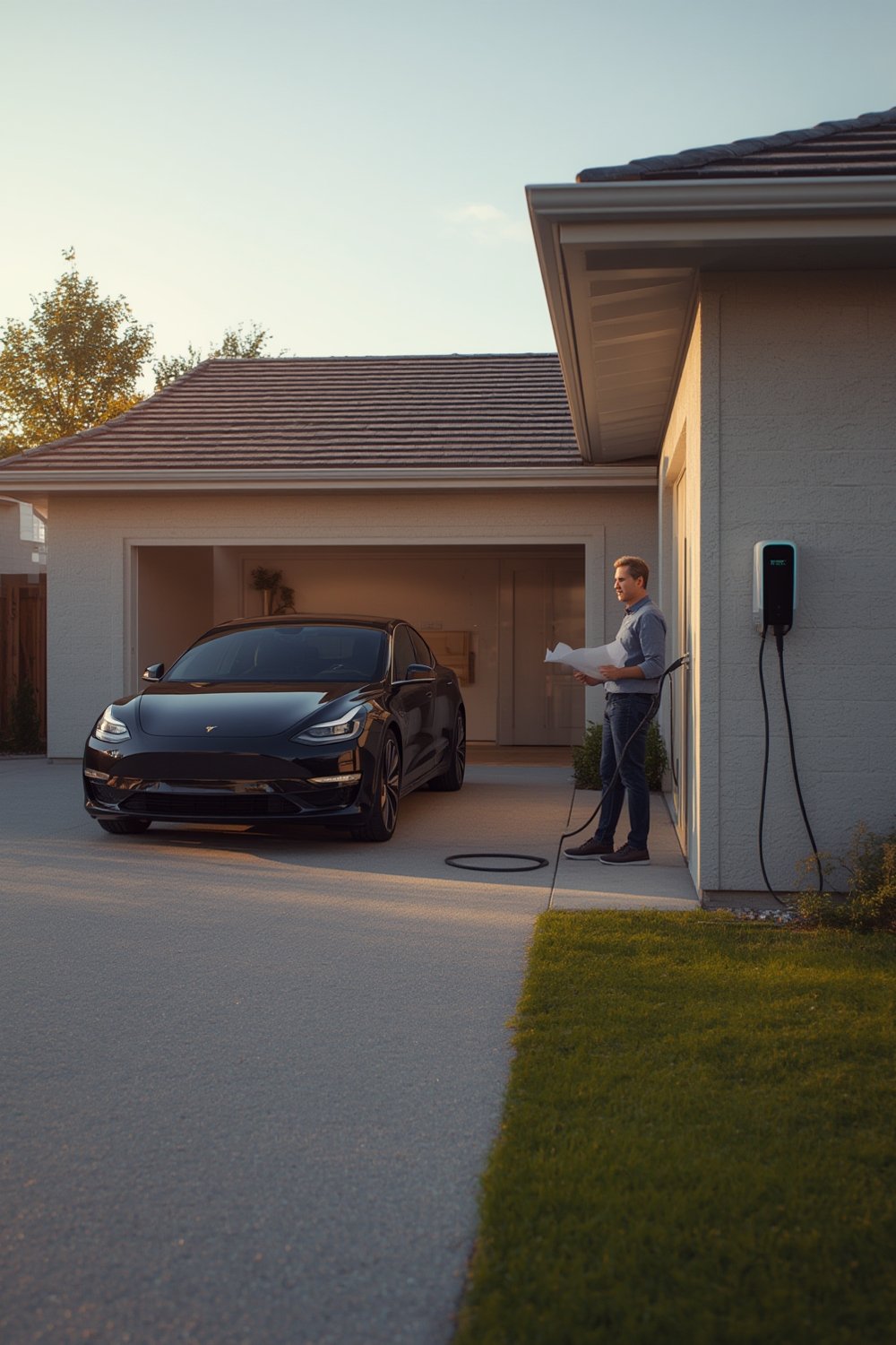EV charger installation home - Illustration 1