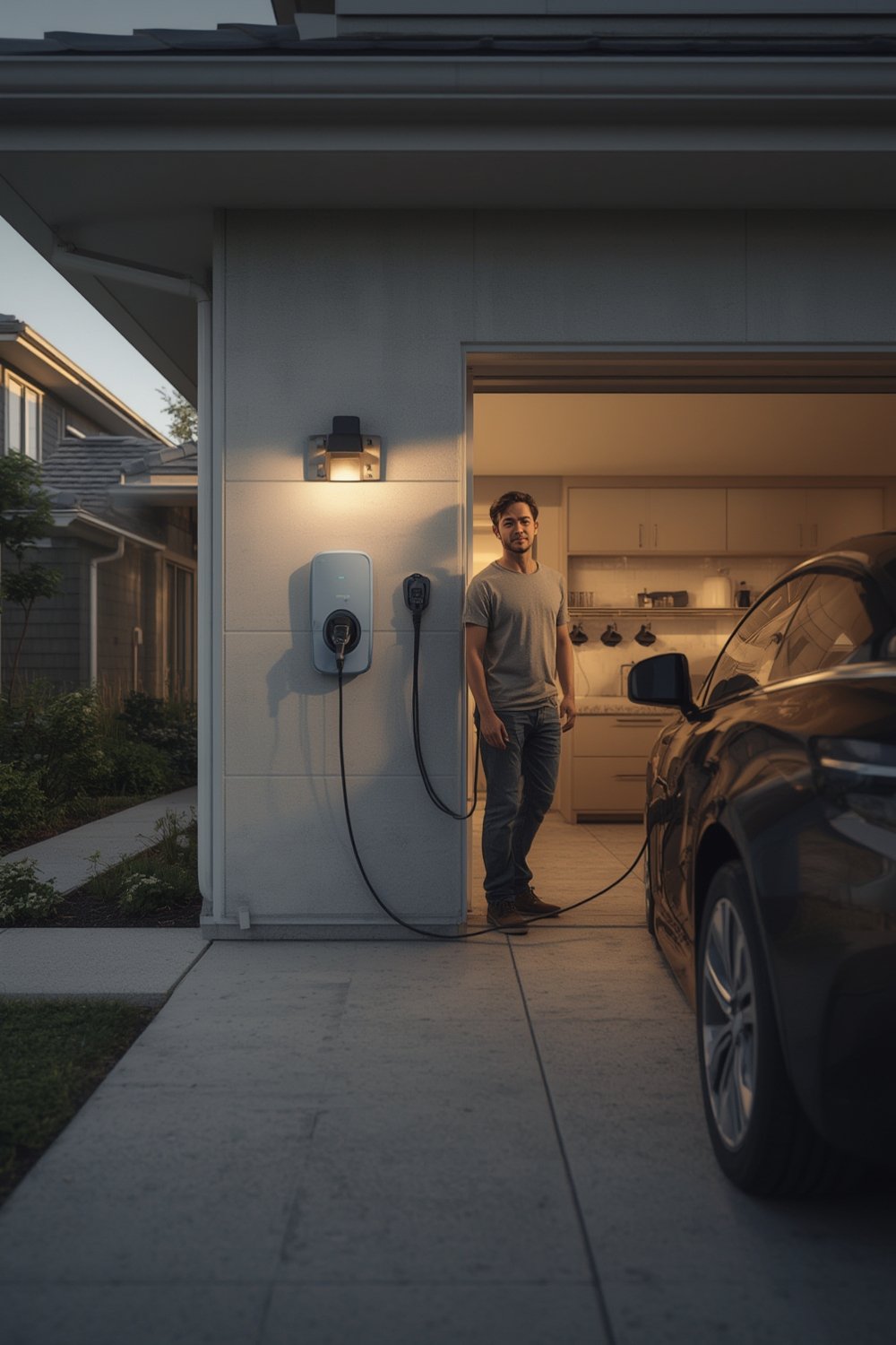 EV charger installation home - Illustration 1