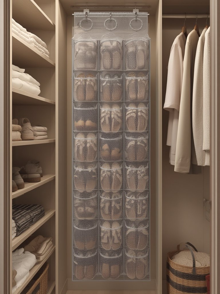 shoe organizer in action